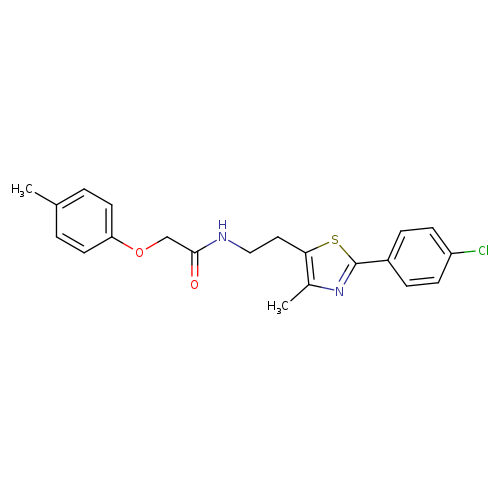 N-{2-[2-(4-chlorophenyl)-4-methyl-1,3-thiazol-5-yl]ethyl}-2-(4-methylphenoxy)acetamide