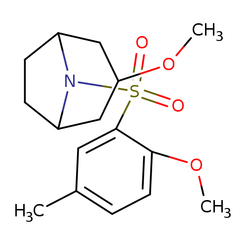 3-methoxy-8-(2-methoxy-5-methylbenzenesulfonyl)-8-azabicyclo[3.2.1]octane
