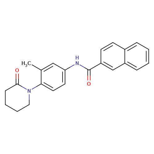 N-[3-methyl-4-(2-oxopiperidin-1-yl)phenyl]naphthalene-2-carboxamide