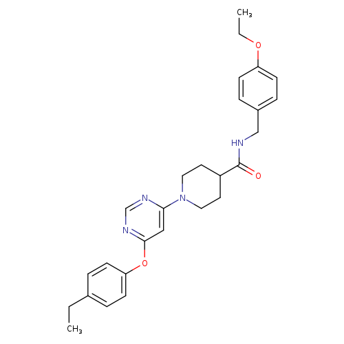 N-[(4-ethoxyphenyl)methyl]-1-[6-(4-ethylphenoxy)pyrimidin-4-yl]piperidine-4-carboxamide