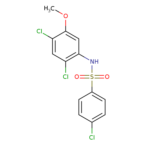 4-chloro-N-(2,4-dichloro-5-methoxyphenyl)benzene-1-sulfonamide