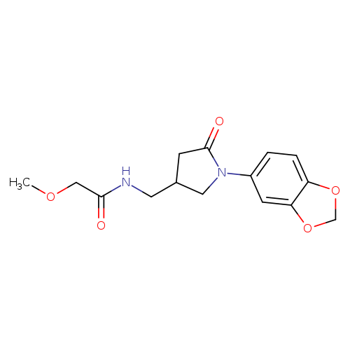N-{[1-(2H-1,3-benzodioxol-5-yl)-5-oxopyrrolidin-3-yl]methyl}-2-methoxyacetamide