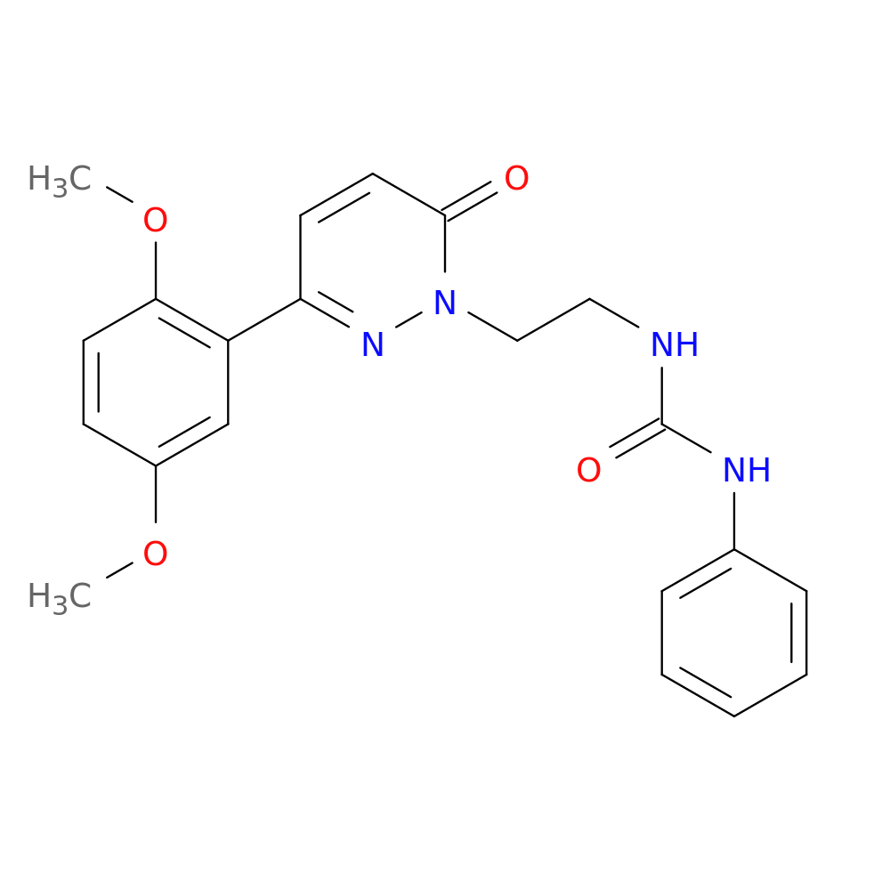 3-{2-[3-(2,5-dimethoxyphenyl)-6-oxo-1,6-dihydropyridazin-1-yl]ethyl}-1-phenylurea