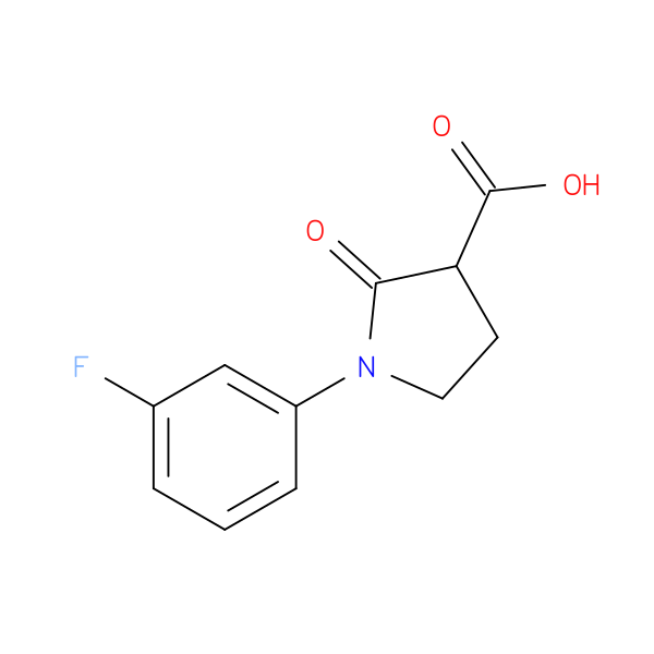 1-(3-Fluorophenyl)-2-oxopyrrolidine-3-carboxylic acid