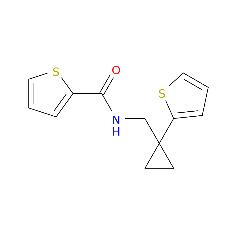 N-{[1-(thiophen-2-yl)cyclopropyl]methyl}thiophene-2-carboxamide