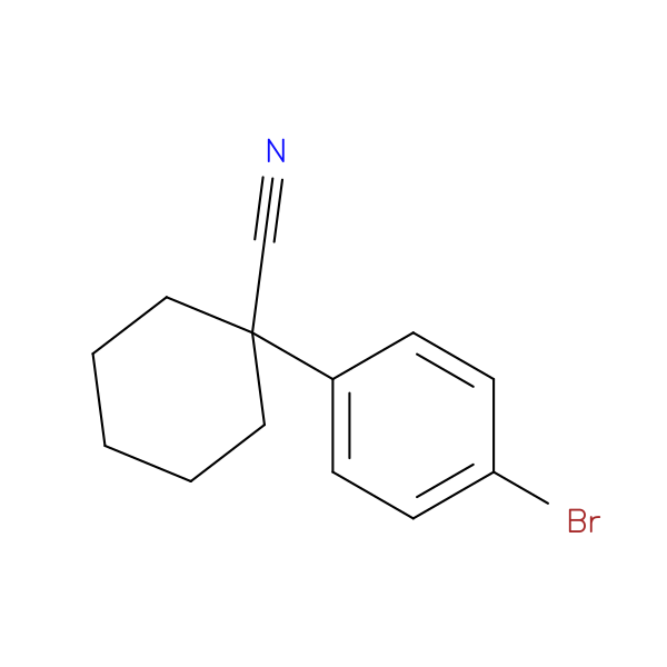 1-(4-bromophenyl)cyclohexane-1-carbonitrile