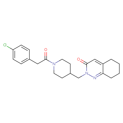 2-({1-[2-(4-chlorophenyl)acetyl]piperidin-4-yl}methyl)-2,3,5,6,7,8-hexahydrocinnolin-3-one