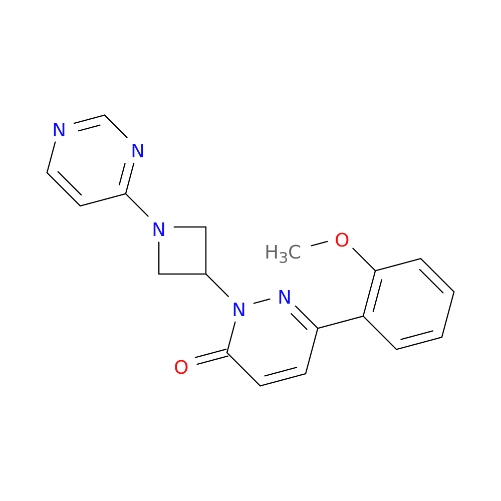 6-(2-methoxyphenyl)-2-[1-(pyrimidin-4-yl)azetidin-3-yl]-2,3-dihydropyridazin-3-one