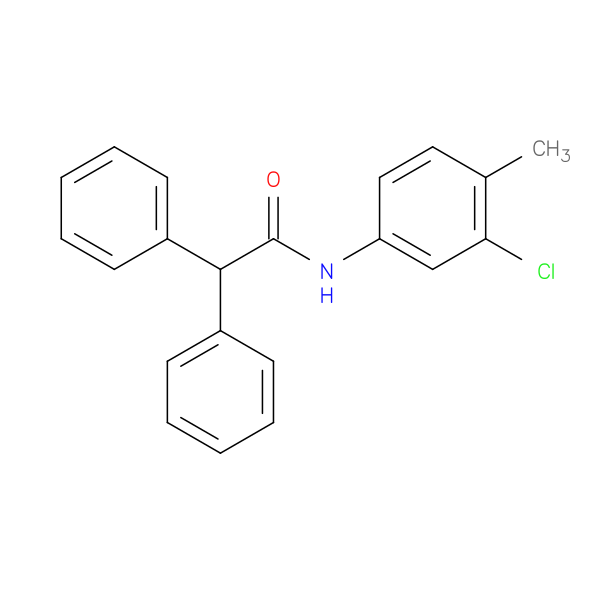 N-(3-CHLORO-4-METHYL-PHENYL)-2,2-DIPHENYL-ACETAMIDE