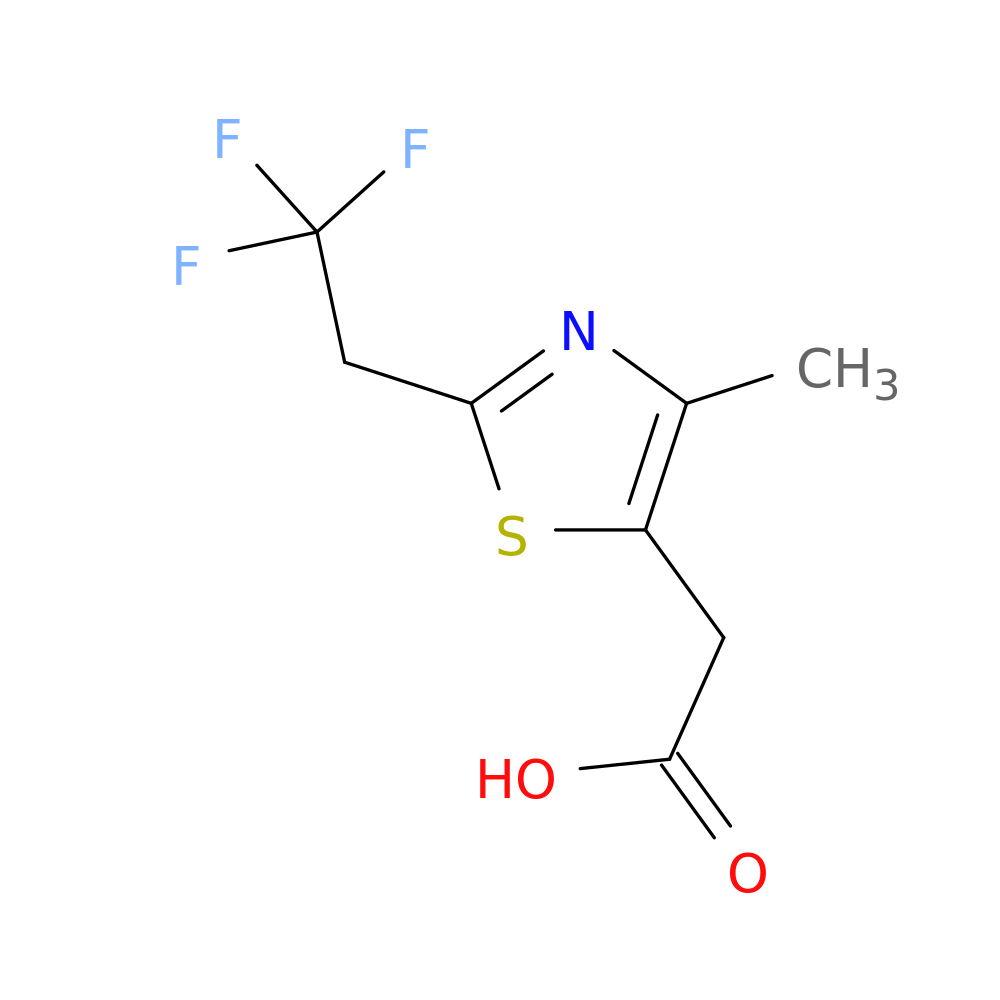 2-[4-methyl-2-(2,2,2-trifluoroethyl)-1,3-thiazol-5-yl]acetic acid