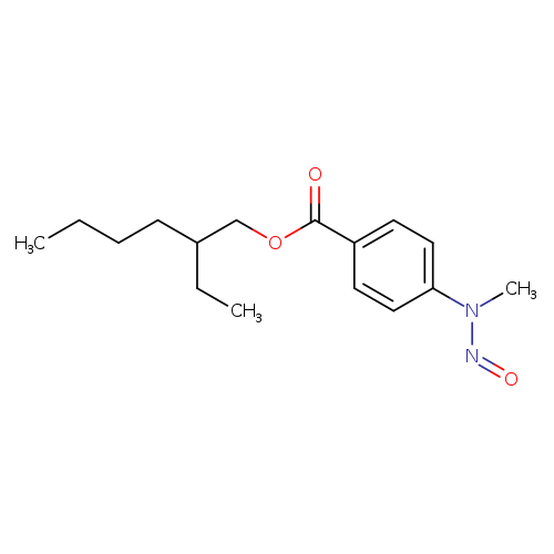 2-ethylhexyl 4-(N-methyl-N-nitrosamino) benzoate