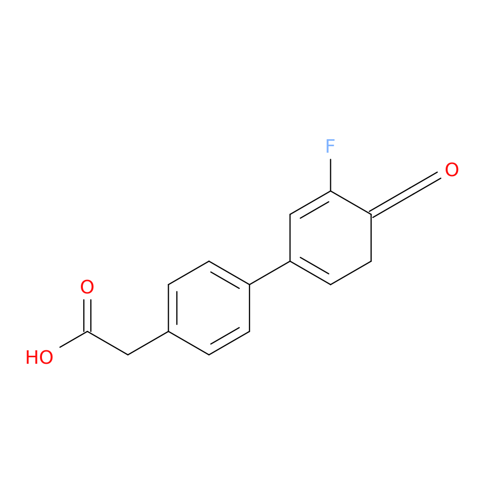 4-(3-Fluoro-4-carbonylphenyl)phenylacetic acid