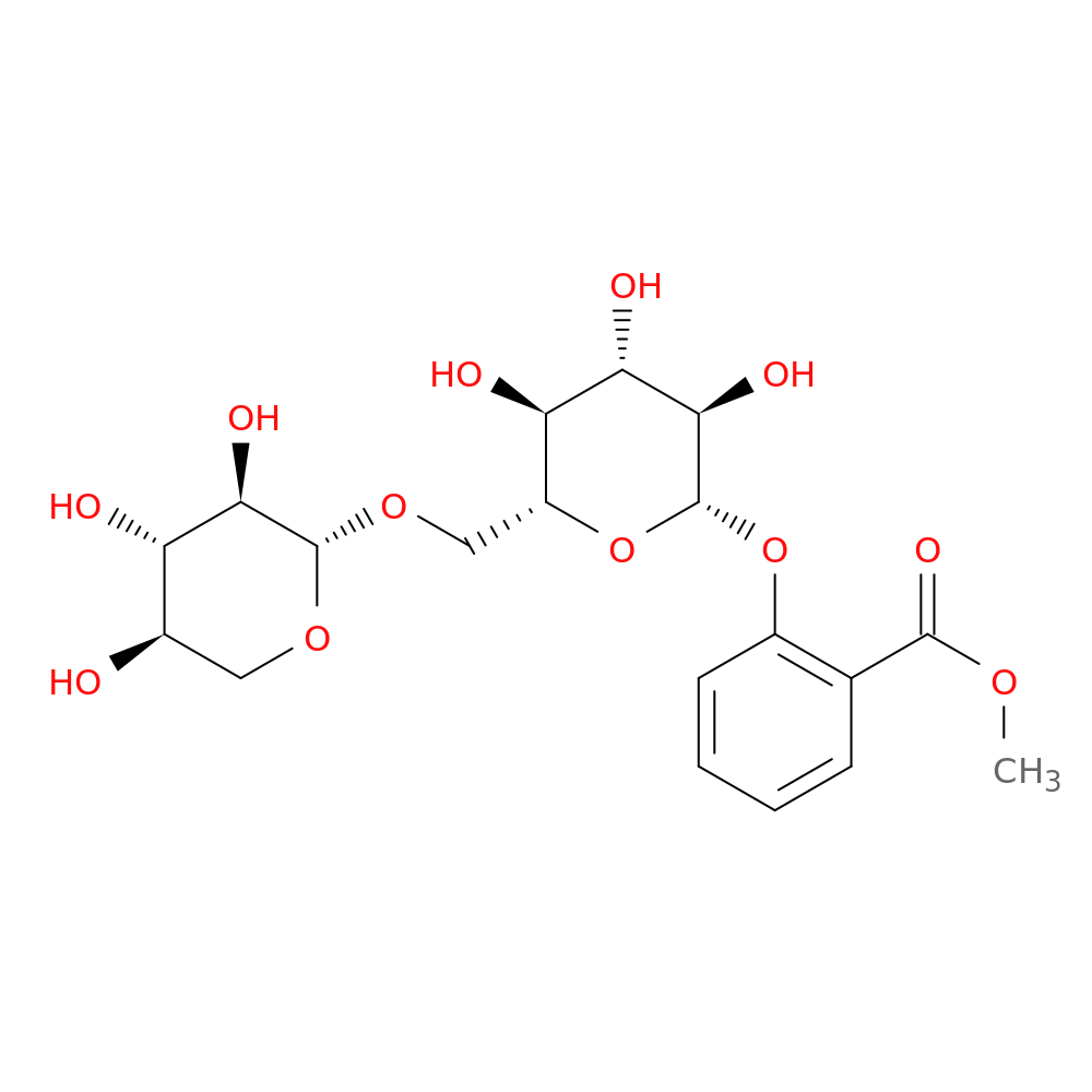 Methyl 2-(((2S,3R,4S,5S,6R)-3,4,5-trihydroxy-6-((((2S,3R,4S,5R)-3,4,5-trihydroxytetrahydro-2H-pyran-2-yl)oxy)methyl)tetrahydro-2H-pyran-2-yl)oxy)benzoate