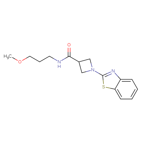 1-(1,3-benzothiazol-2-yl)-N-(3-methoxypropyl)azetidine-3-carboxamide