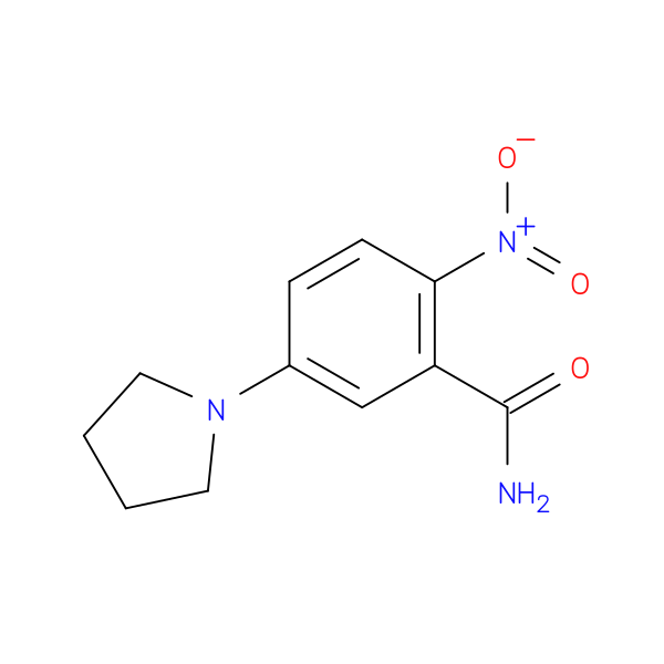 2-Nitro-5-(pyrrolidin-1-yl)benzamide