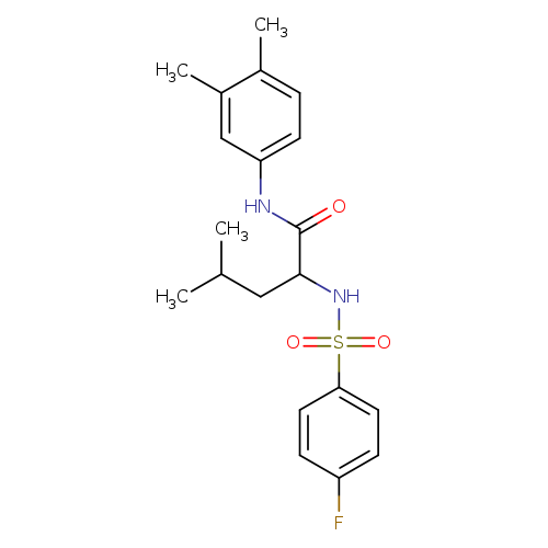 N-(3,4-dimethylphenyl)-2-(4-fluorobenzenesulfonamido)-4-methylpentanamide