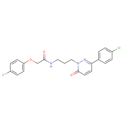 N-{3-[3-(4-chlorophenyl)-6-oxo-1,6-dihydropyridazin-1-yl]propyl}-2-(4-fluorophenoxy)acetamide