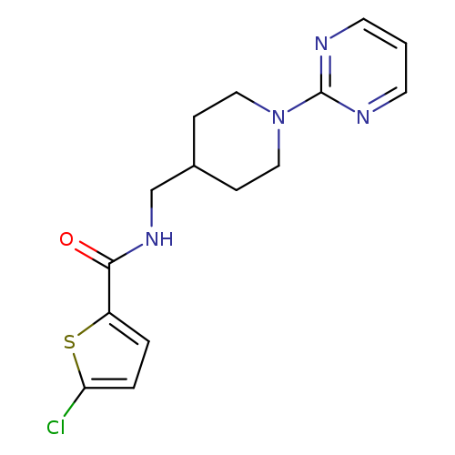 5-chloro-N-{[1-(pyrimidin-2-yl)piperidin-4-yl]methyl}thiophene-2-carboxamide