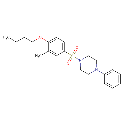 1-(4-butoxy-3-methylbenzenesulfonyl)-4-phenylpiperazine
