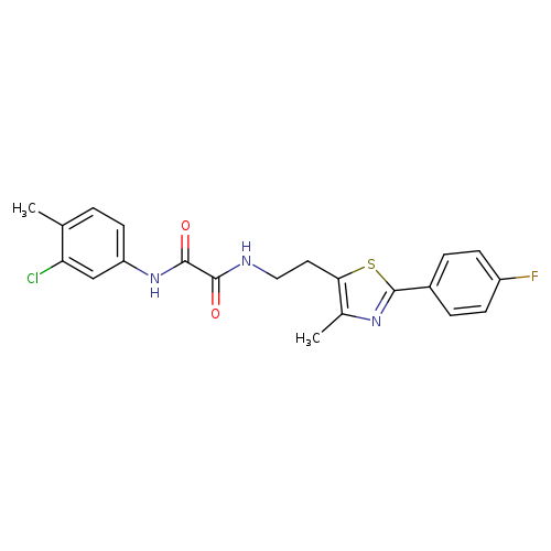 N'-(3-chloro-4-methylphenyl)-N-{2-[2-(4-fluorophenyl)-4-methyl-1,3-thiazol-5-yl]ethyl}ethanediamide