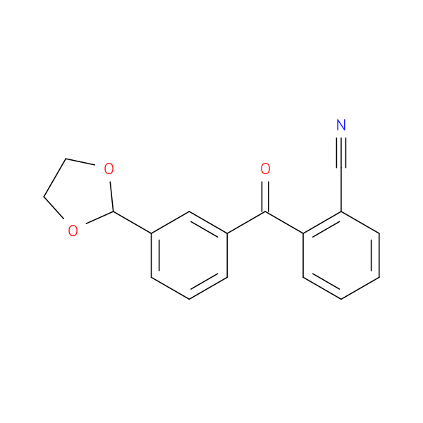2-Cyano-3'-(1,3-dioxolan-2-yl)benzophenone