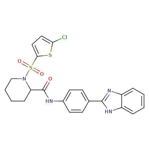 N-[4-(1H-1,3-benzodiazol-2-yl)phenyl]-1-[(5-chlorothiophen-2-yl)sulfonyl]piperidine-2-carboxamide