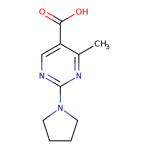 4-Methyl-2-pyrrolidin-1-ylpyrimidine-5-carboxylic acid