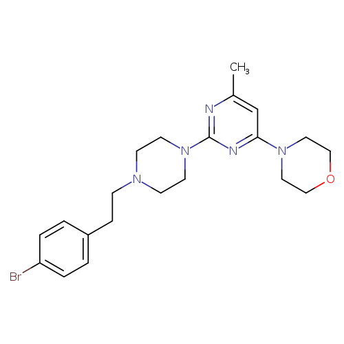4-(2-{4-[2-(4-bromophenyl)ethyl]piperazin-1-yl}-6-methylpyrimidin-4-yl)morpholine