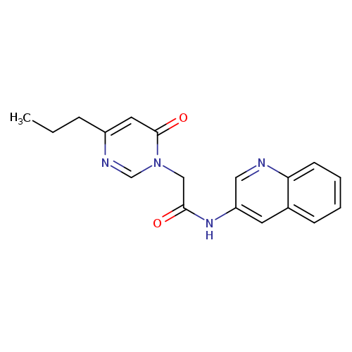 2-(6-oxo-4-propyl-1,6-dihydropyrimidin-1-yl)-N-(quinolin-3-yl)acetamide