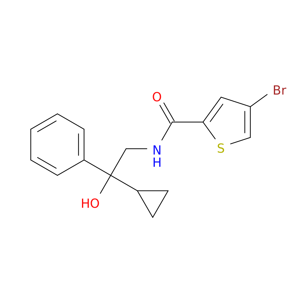 4-bromo-N-(2-cyclopropyl-2-hydroxy-2-phenylethyl)thiophene-2-carboxamide