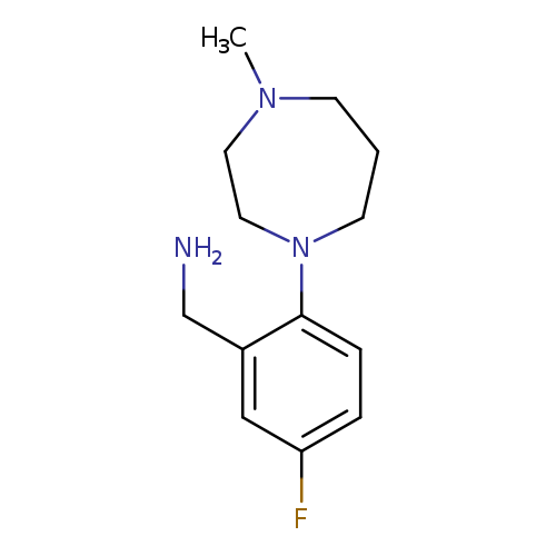 [5-fluoro-2-(4-methyl-1,4-diazepan-1-yl)phenyl]methanamine