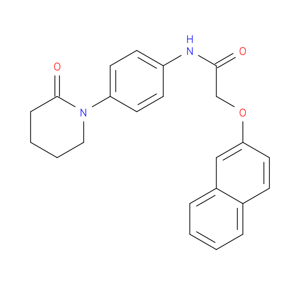 2-(naphthalen-2-yloxy)-N-[4-(2-oxopiperidin-1-yl)phenyl]acetamide
