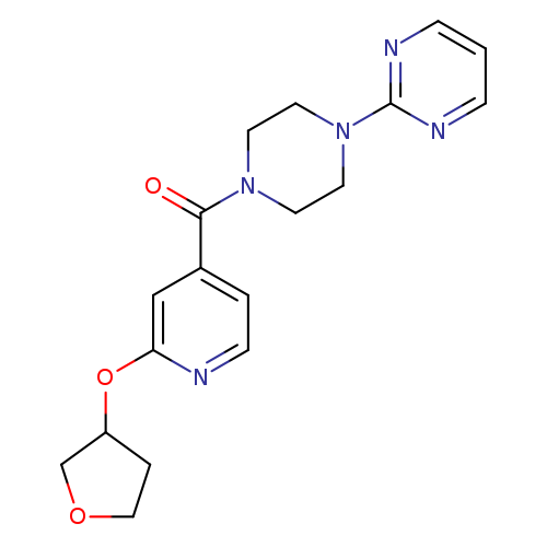 2-{4-[2-(oxolan-3-yloxy)pyridine-4-carbonyl]piperazin-1-yl}pyrimidine