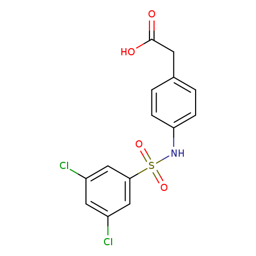 2-[4-(3,5-dichlorobenzenesulfonamido)phenyl]acetic acid