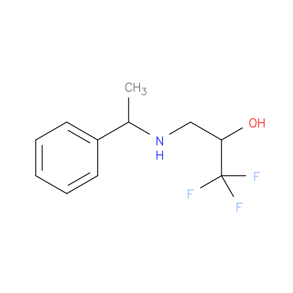 1,1,1-Trifluoro-3-[(1-phenylethyl)amino]propan-2-ol