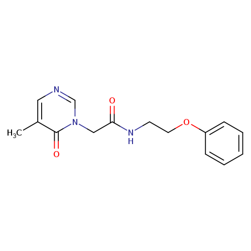 2-(5-methyl-6-oxo-1,6-dihydropyrimidin-1-yl)-N-(2-phenoxyethyl)acetamide