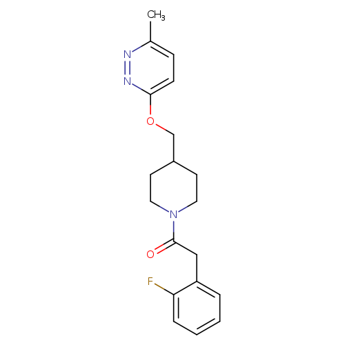 2-(2-fluorophenyl)-1-(4-{[(6-methylpyridazin-3-yl)oxy]methyl}piperidin-1-yl)ethan-1-one