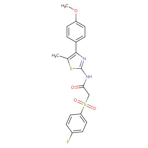 2-(4-fluorobenzenesulfonyl)-N-[4-(4-methoxyphenyl)-5-methyl-1,3-thiazol-2-yl]acetamide
