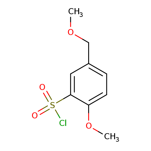 2-methoxy-5-(methoxymethyl)benzene-1-sulfonyl chloride