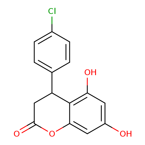 4-(4-chlorophenyl)-5,7-dihydroxy-3,4-dihydro-2H-1-benzopyran-2-one