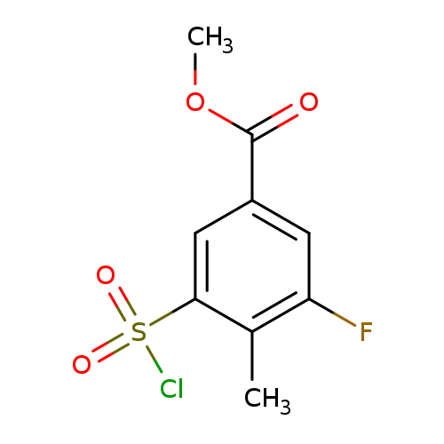 methyl 3-(chlorosulfonyl)-5-fluoro-4-methylbenzoate