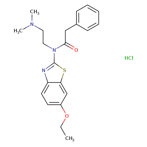 N-[2-(dimethylamino)ethyl]-N-(6-ethoxy-1,3-benzothiazol-2-yl)-2-phenylacetamide hydrochloride