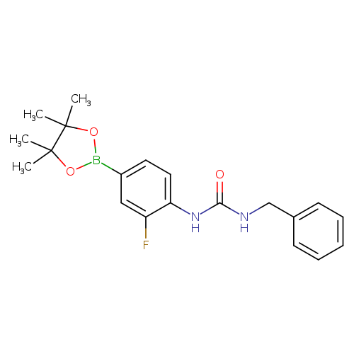 1-benzyl-3-[2-fluoro-4-(tetramethyl-1,3,2-dioxaborolan-2-yl)phenyl]urea