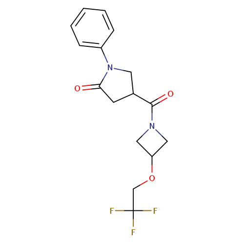 1-phenyl-4-[3-(2,2,2-trifluoroethoxy)azetidine-1-carbonyl]pyrrolidin-2-one