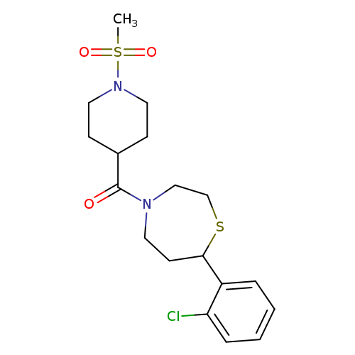 7-(2-chlorophenyl)-4-(1-methanesulfonylpiperidine-4-carbonyl)-1,4-thiazepane