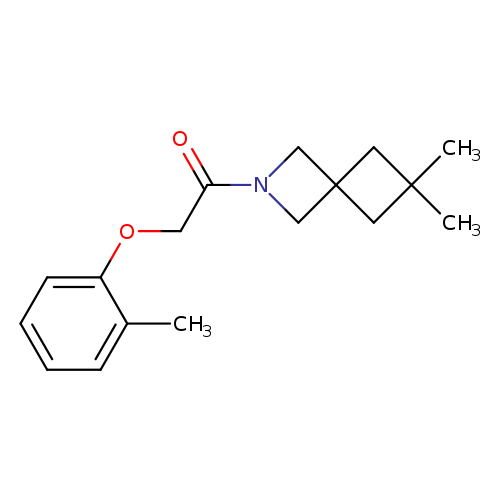 1-{6,6-dimethyl-2-azaspiro[3.3]heptan-2-yl}-2-(2-methylphenoxy)ethan-1-one