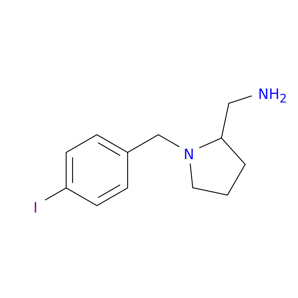 {1-[(4-iodophenyl)methyl]pyrrolidin-2-yl}methanamine