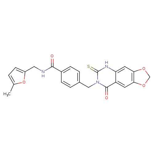 N-[(5-methylfuran-2-yl)methyl]-4-({8-oxo-6-sulfanylidene-2H,5H,6H,7H,8H-[1,3]dioxolo[4,5-g]quinazolin-7-yl}methyl)benzamide