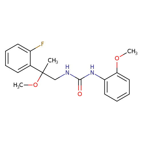 3-[2-(2-fluorophenyl)-2-methoxypropyl]-1-(2-methoxyphenyl)urea