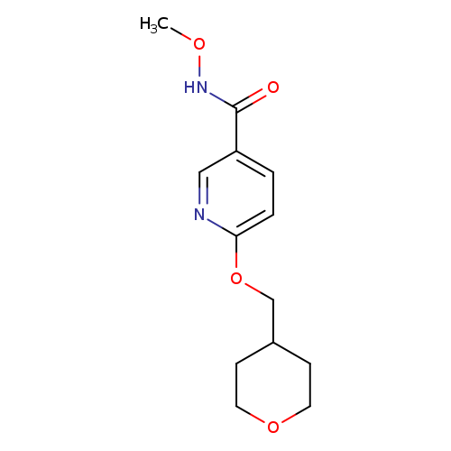 N-methoxy-6-[(oxan-4-yl)methoxy]pyridine-3-carboxamide
